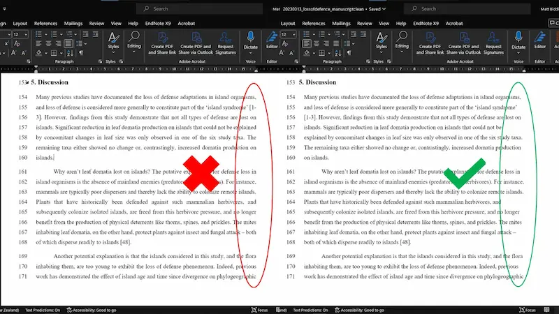 justified vs left aligned text in microsoft word